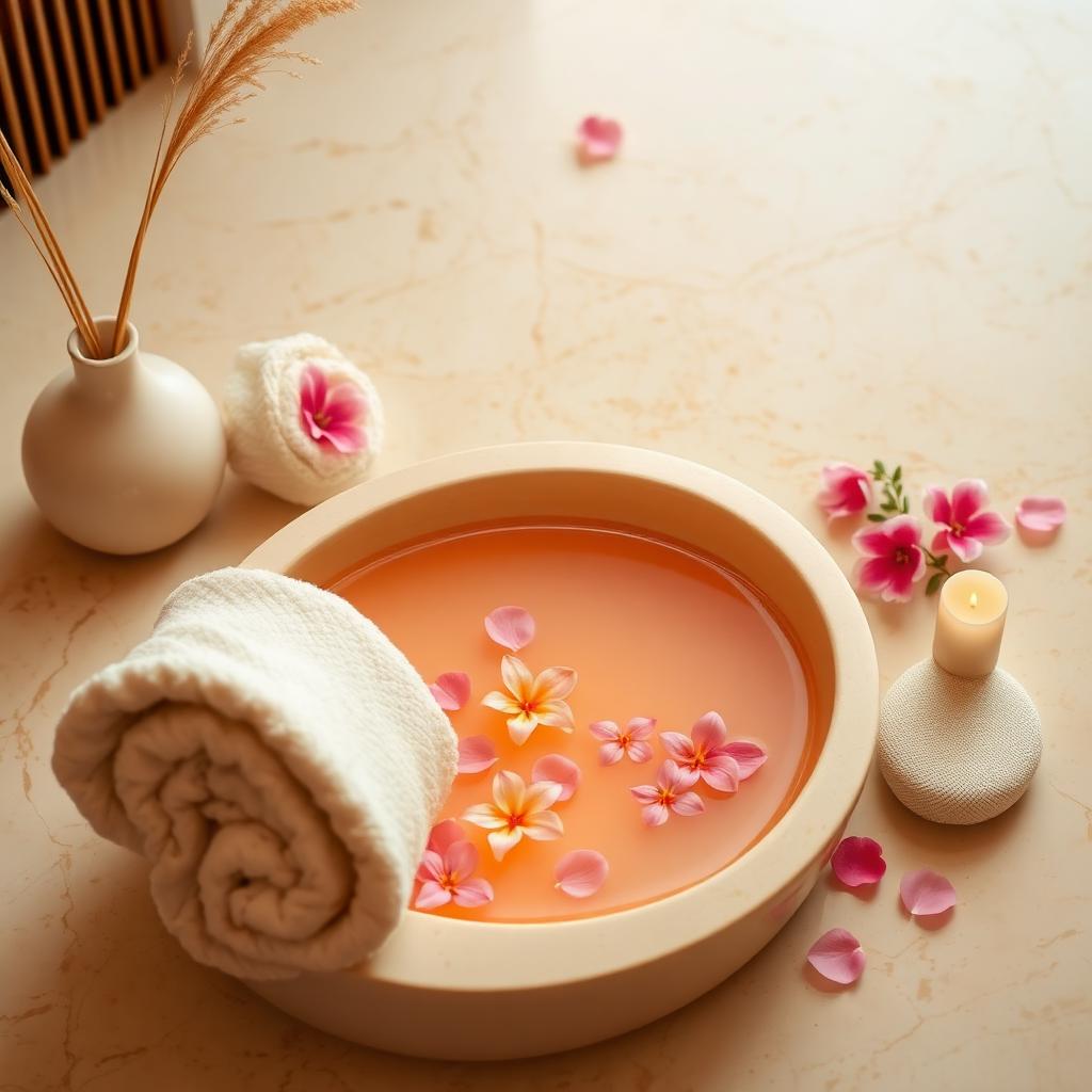 Foot spa ritual